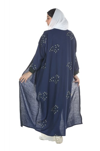 عباية فراشة ملونة منسوجة من قماش الكريب السعودي مع...