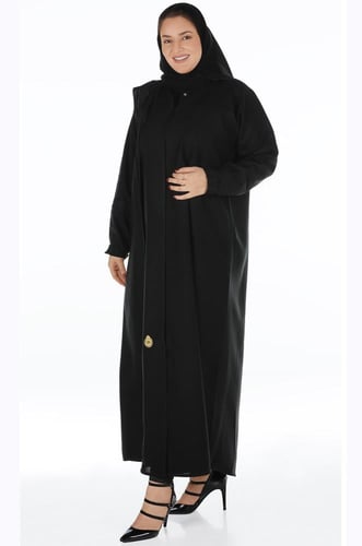 عبايه منسوجة من قماش الصالونا الكوري الأصلي مع طرح...