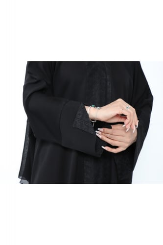 عباية منسوجة من قماش الصالونا الكوري الأصلي مع طرح...