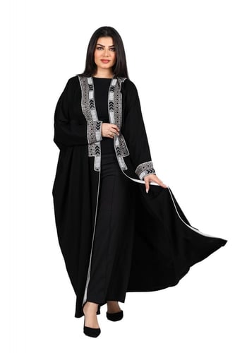 عباية واسعه منسوجة من قماش الصالونا الكوري الأصلي...