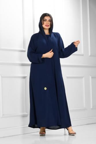 عباية "سُمُو" الكحلية (3 قطع): عمق اللون البحري ور...