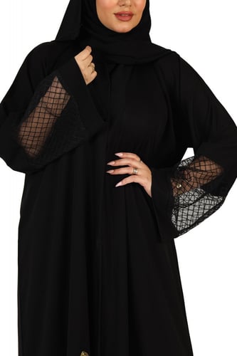 عباية منسوجة من قماش الصالونا الكوري الأصلي مع طرح...