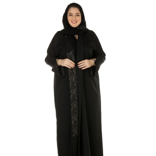 عباية منسوجة من قماش الصالونا الكوري الأصلي مع طرح...