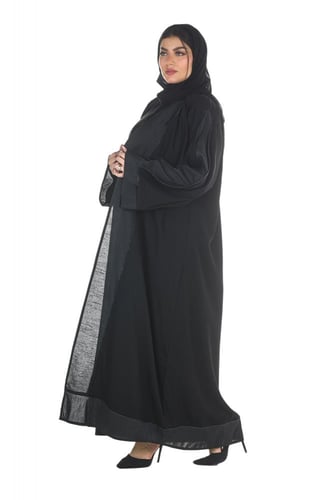 عباية منسوجة من قماش الصالونا الكوري الأصلي مع طرح...