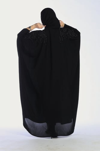عباية بشت سوداء نسائي منسوجة من قماش راما الأصلي م...