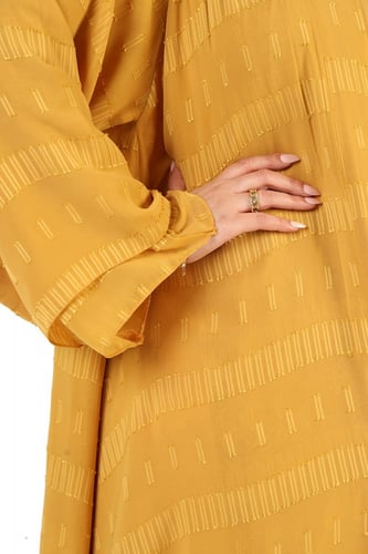 عباية ملونة كلوش طبقتين منسوجة من القماش المشجر ال...