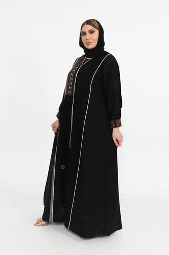 عباية منسوجة من قماش الصالونا الكوري الأصلي مع طرح...