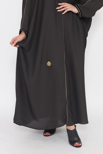 عباية ملونة فراشة منسوجة من قماش الكريب الطايح مع...