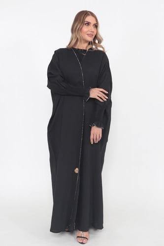 عباية فراشة منسوجة من قماش راما الاصلي مع طرحتها