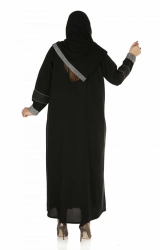 عباية منسوجة من قماش الصالونا الكوري الأصلي مع طرح...