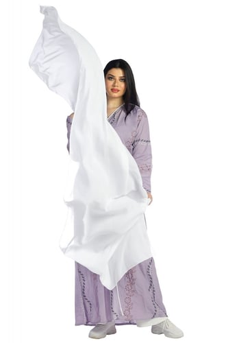 عباية نصف فراشة مطرزة منسوجة من الكريب السعودي الف...