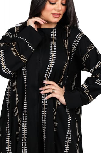 عباية منسوجة من قماش الصالونا الكوري الأصلي مع طرح...