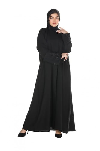 عباية منسوجة من الصالونا الكوري الأصلي مع طرحتها