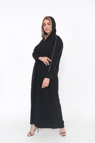 عباية منسوجة من قماش راما الاصلي مع طرحتها