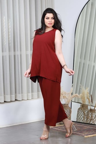 طقم صديري وبنطلون كريب طايح