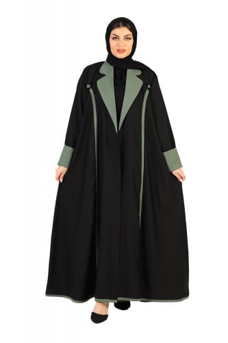 عباية كلوش قلاب منسوجة من قماش الصالونا الكوري الأ...