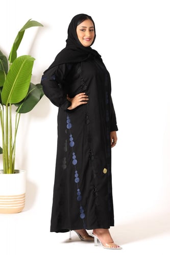 عباية منسوجة من قماش الصالونا الكوري الأصلي مع طرح...