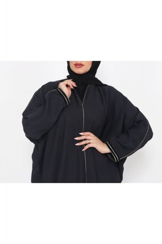 عباية ملونة فراشة منسوجة من قماش الكريب الطايح مع...