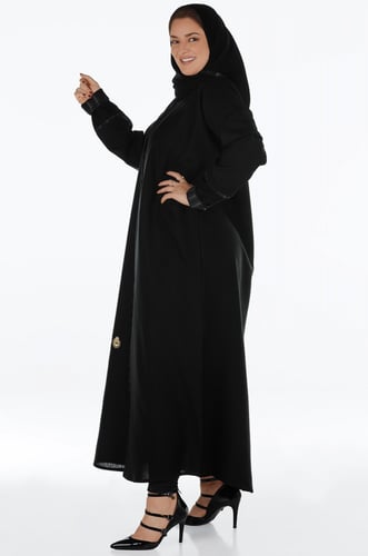 عباية منسوجة من قماش الصالونا الكوري الأصلي مع طرح...