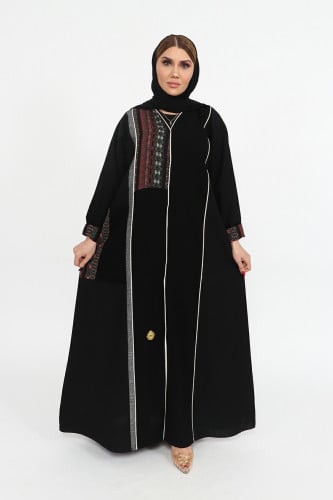 عباية منسوجة من قماش الصالونا الكوري الأصلي مع طرح...