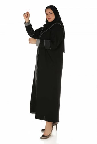 عباية منسوجة من قماش الصالونا الكوري الأصلي مع طرح...