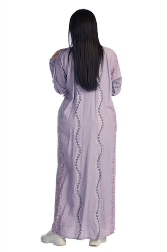 عباية نصف فراشة مطرزة منسوجة من الكريب السعودي الف...