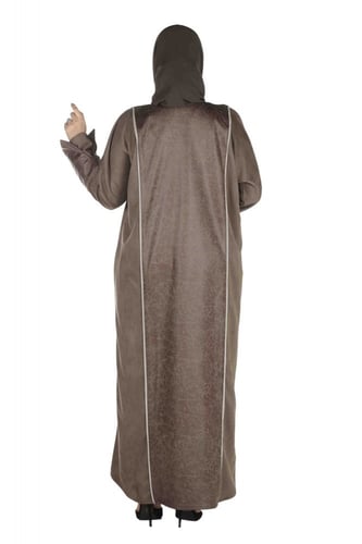 عباية شتوية قلاب بقماش شمواه الناعم مع طرحتها