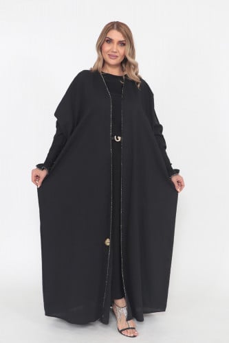 عباية فراشة منسوجة من قماش راما الاصلي مع طرحتها