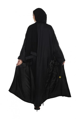 عباية منسوجة من الاورجانزا الخفيف مبطن بقماش ناعم...