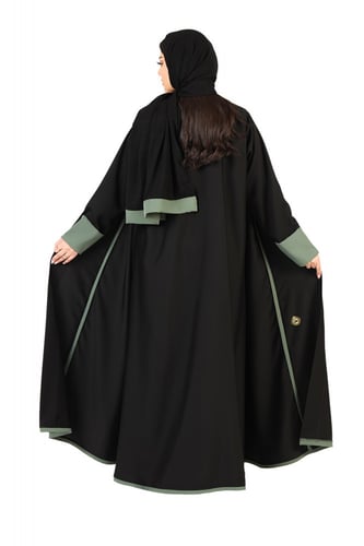 عباية كلوش قلاب منسوجة من قماش الصالونا الكوري الأ...