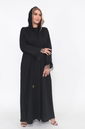 عباية منسوجة من قماش الصالونا الكوري الأصلي مع طرح...