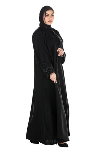 عباية منسوجة من الصالونا الكوري الأصلي مع طرحتها