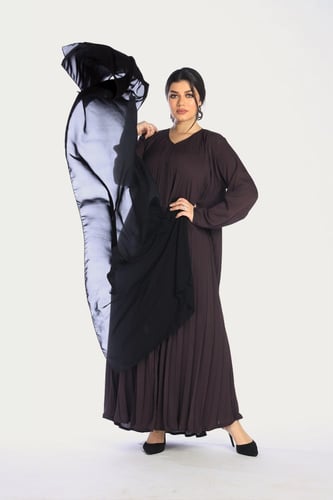 عباية منسوجة من قماش راما الأصلي مع طرحتها