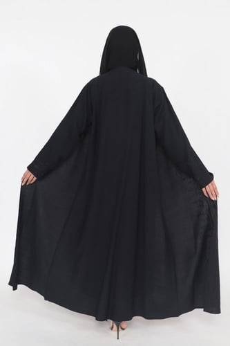 عباية منسوجة من قماش الكريب السعودي الاصلي مع طرحت...