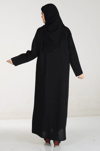 عباية منسوجة من قماش الكريب الفاخر مع طرحتها