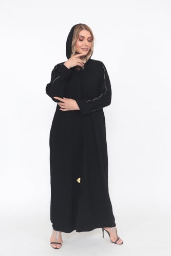 عباية منسوجة من قماش راما الاصلي مع طرحتها