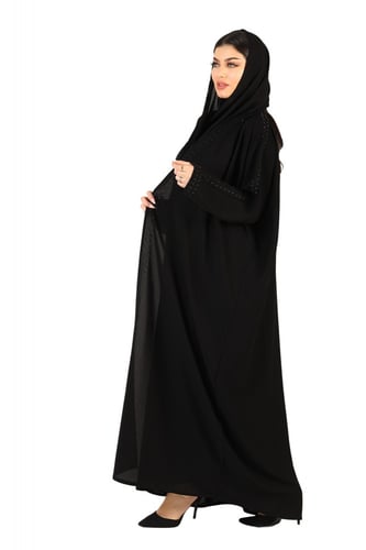 عباية واسعة منسوجة من القماش الملكي الفاخر مع طرحت...