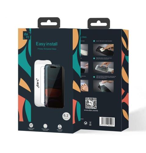 دارك - حماية الشاشة ذاتيه ايفون 15 - شفاف