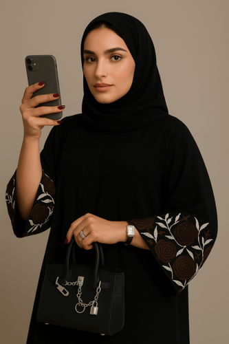 عبايه هناي مع طرحه