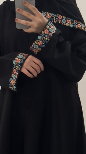 عبايه اورنج بكلفه انيقه معا طرحه