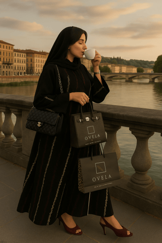 عبايه سفانه بتطريز عشوائي انيق