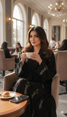 عبايه com ذهبي