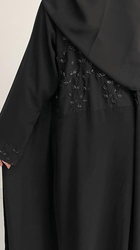 عبايه foryou شك صدر وظهر قماش ملكي