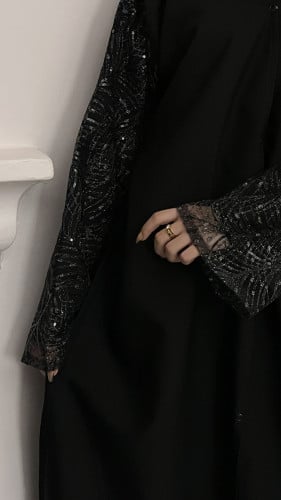 عبايه جواهر قماش كويتي قصه عاديه