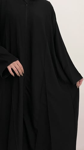 عبايه كلوش ساده قماش ملكي