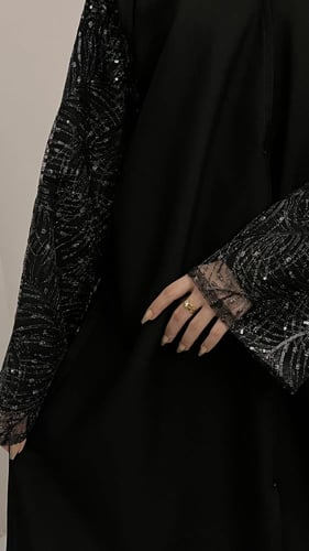 عبايه جواهر قماش كويتي قصه عاديه