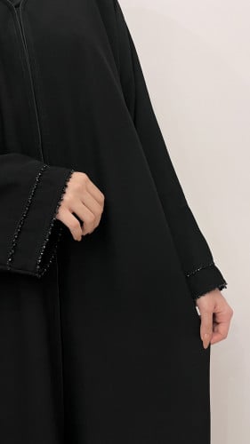 عبايه رِقه كم شك قماش ملكي