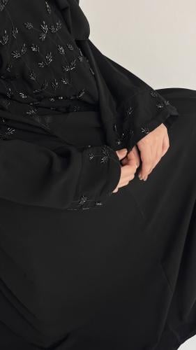 عبايه foryou شك صدر وظهر قماش ملكي