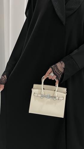 عبايه همس قماش ملكي معا طرحه مجان قصه A