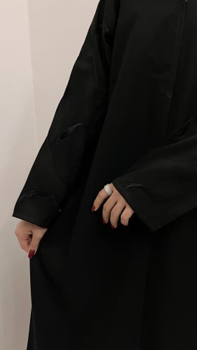 عبايه ريزا قصه عاديه قماش كويتي